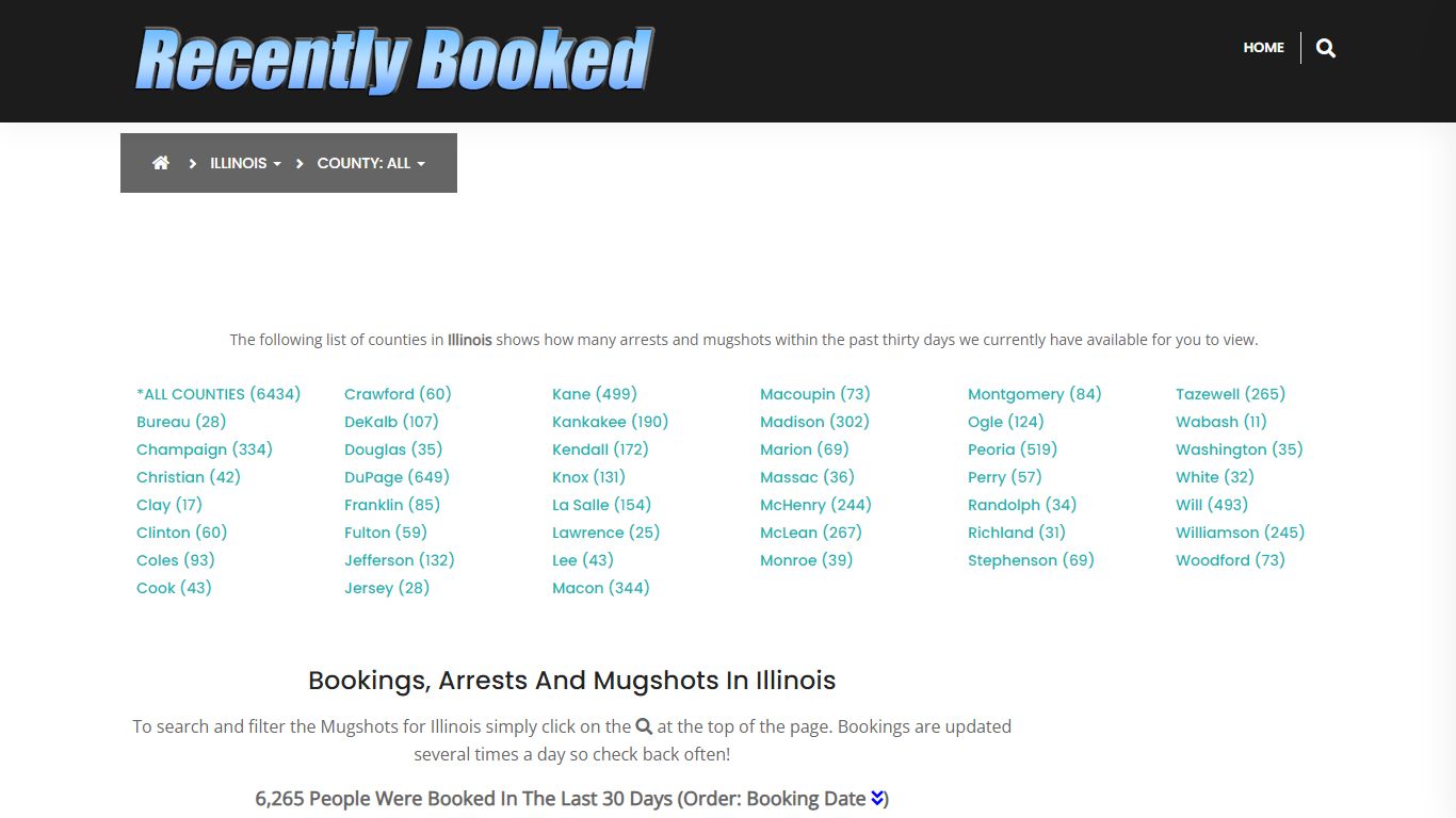 Bookings, Arrests and Mugshots in La Salle County, Illinois